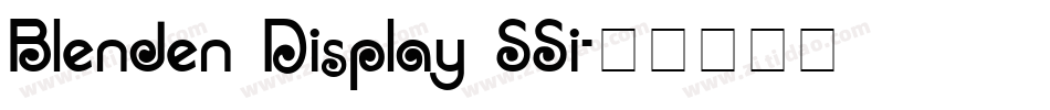 Blenden Display SSi字体转换